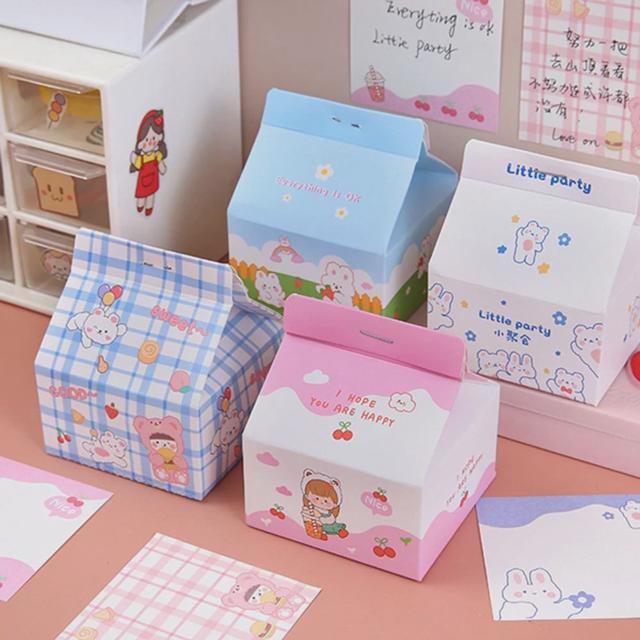 (호사) 우유상자 메모지 (4색 택1)