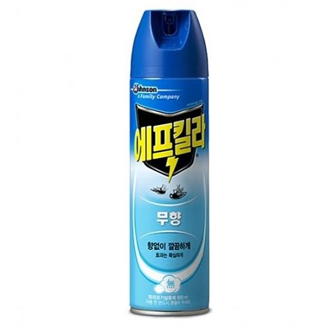 문구사무/에프킬라 에어로졸 무향(500ml/한국존슨)