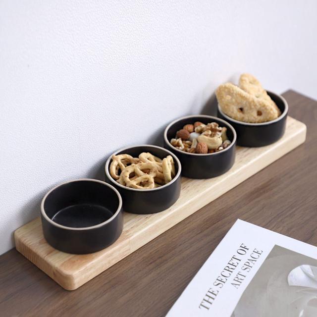 소스볼 5P 세트 홈 트레이 포함 양념 종지 잼볼