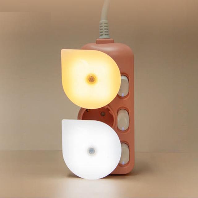 LED 퐁퐁 취침등 광센서 전구색 자동 점등 무드등
