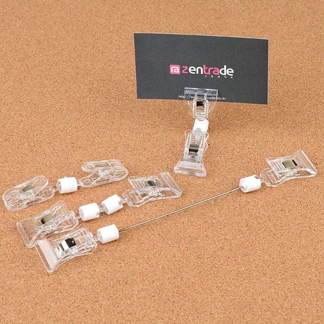 2P 집게형 쇼클립 메모집게 메모꽂이 세트