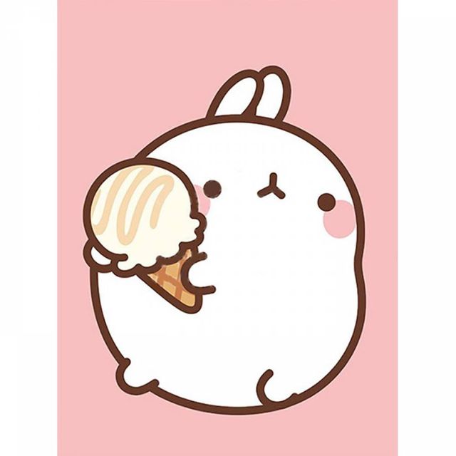 TBZ 몰랑 아이스콘 (샤이닝) 보석십자수 액자세트 15x20