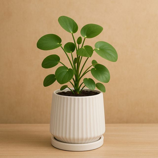 베하몰 모던 도기 화분 10x11cm 세로줄 사일로팟 세라믹화분 원형플랜터 세로조형 탁상식재