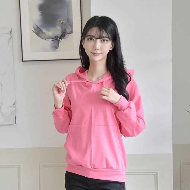 TBZ 교복몰 기본 후드티셔츠 (15컬러) 여자 반티 생활복