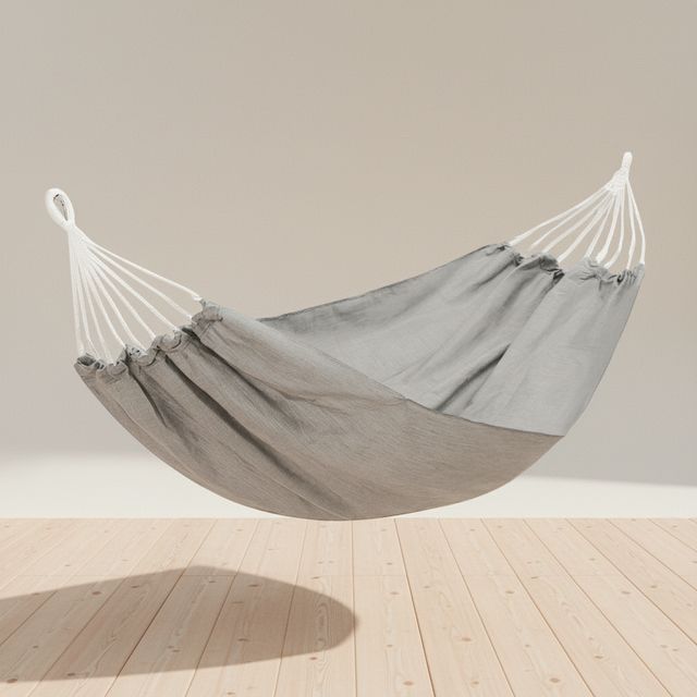 캠핑용 캔버스 해먹 1인용 그네 침대 190x90cm 로프 포함