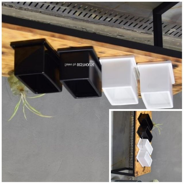 도기화분 옆이 넓은 직사각 20x10x10cm 인테리어화분 사각화분 식물화분 베란다화분