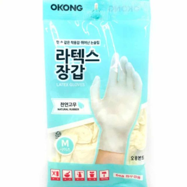 라텍스 장갑 M 3켤레 미용장갑 의료용장갑 청소용장갑 얇은장갑 세차장갑