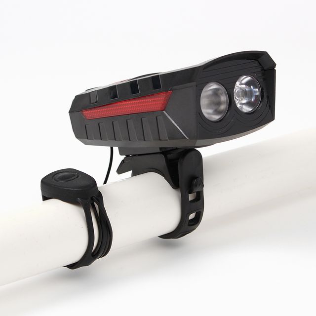 HWA 태양광 자전거 라이트 400루멘 벨기능 2400mah