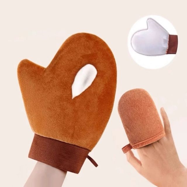 (보리별) 바디로션 장갑 2장 1세트 톤업크림 웨딩드레스 바디톤업 셀프 태닝 마사지 어플리케이터