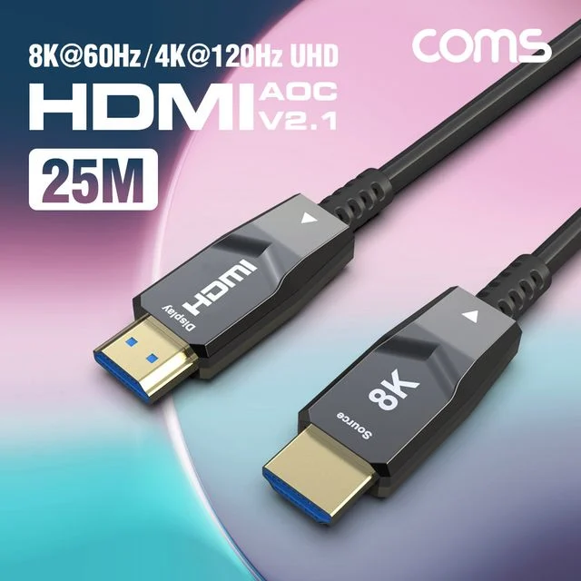 HDMI 2 1 AOC 리피터 광케이블 25M