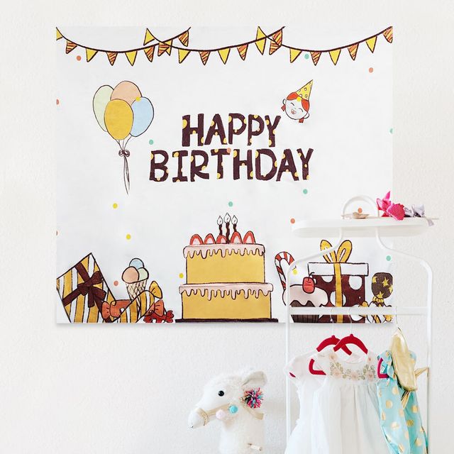 생일장식용품 벽장식 happy birth day 포스터 가랜드