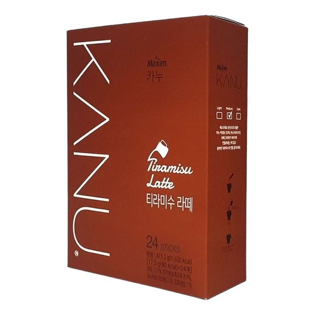 맥심 카누 맛있는 티라미슈라떼 라떼 24스틱 1ea