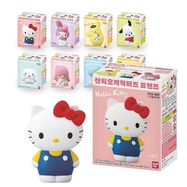 반다이 산리오프렌즈 피규어 츄잉껌 랜덤 1P 장난감