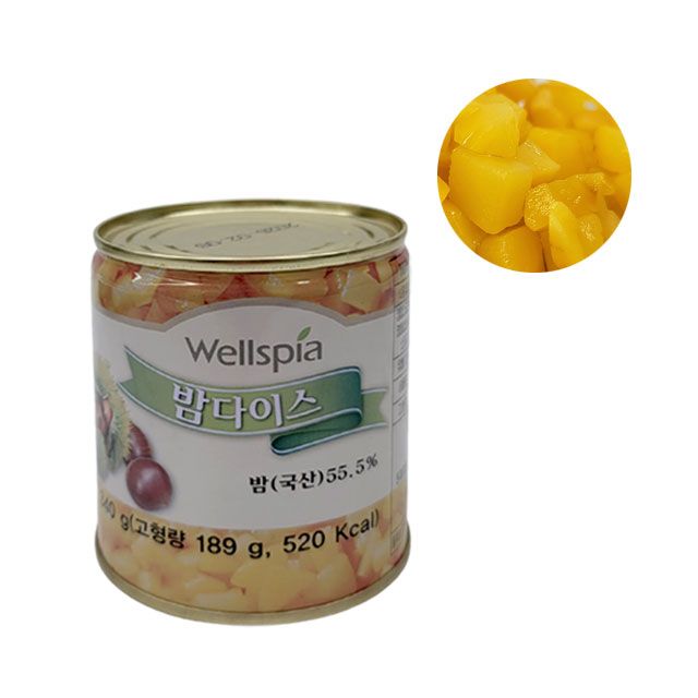 밤다이스 밤 조각 통조림 340g