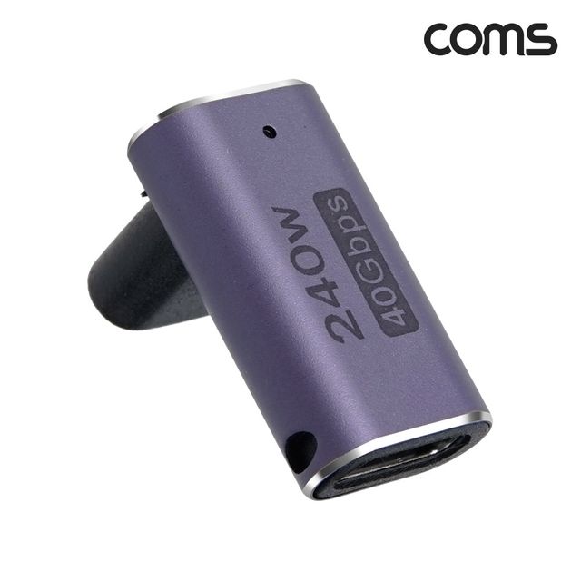 USB 4 0 Type C 꺾임 젠더 C to C타입 GEN3 240W 40Gb