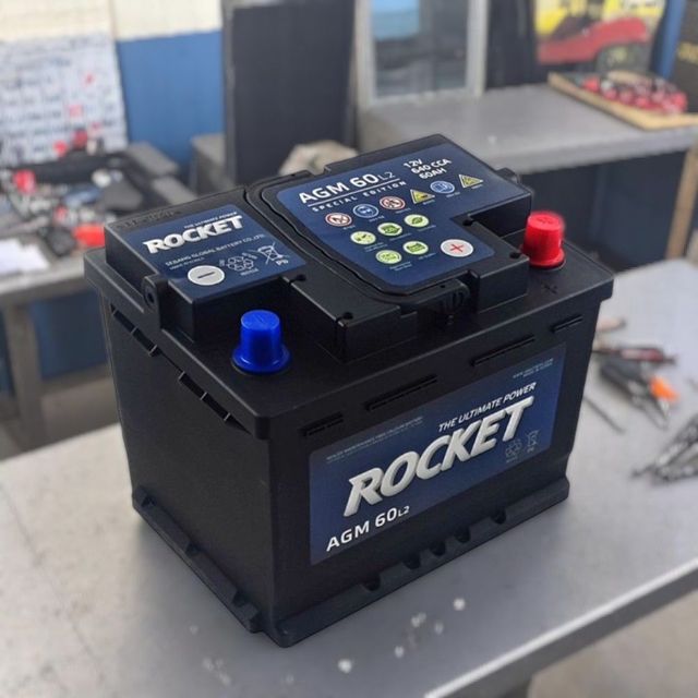 로케트 자동차배터리 AGM60 무보수 밀폐형 배터리 12V