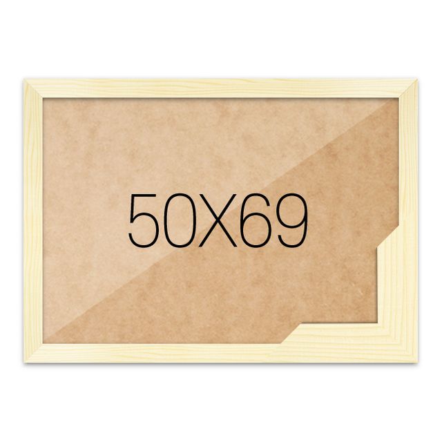 퍼즐액자 50x69 고급형 슬림 우드 미송
