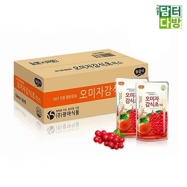 (무배) 광야 오미자감식초 파우치 130ml 1BOX(30개입)