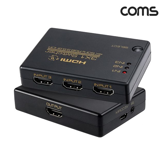 COMS 고해상도 HDMI 3대1 영상 선택 스위치 4K 60Hz