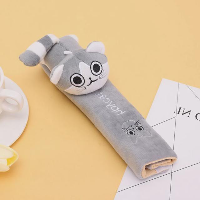 자동차 안전벨트 커버 고양이 강아지 캐릭터 패드