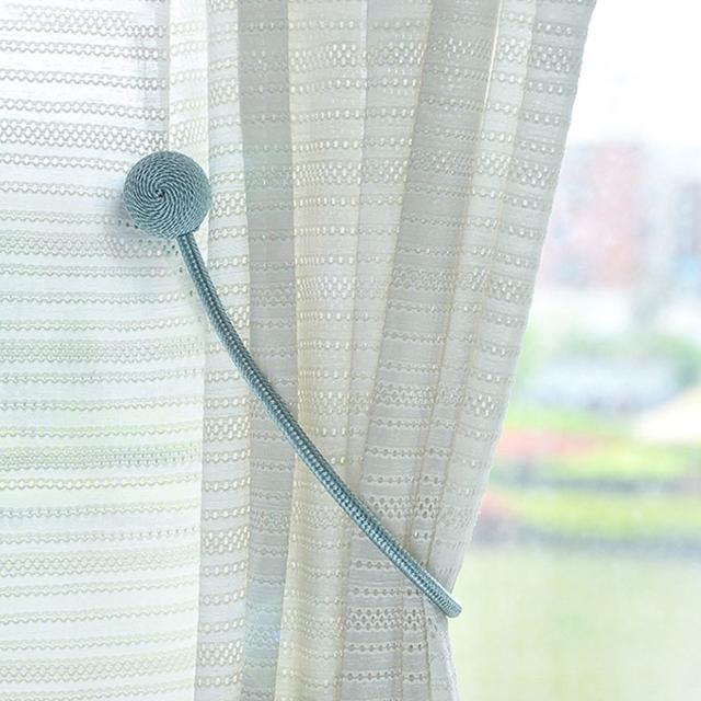 마그네틱 커튼끈 볼 타이백 장식 집게 걸이 자석