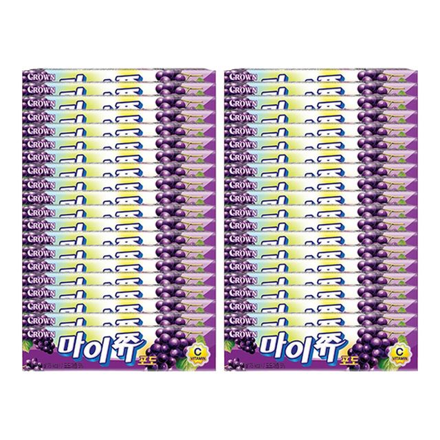 크라운 마이쮸 포도 스틱 44g 40개 1Box 아이 간식