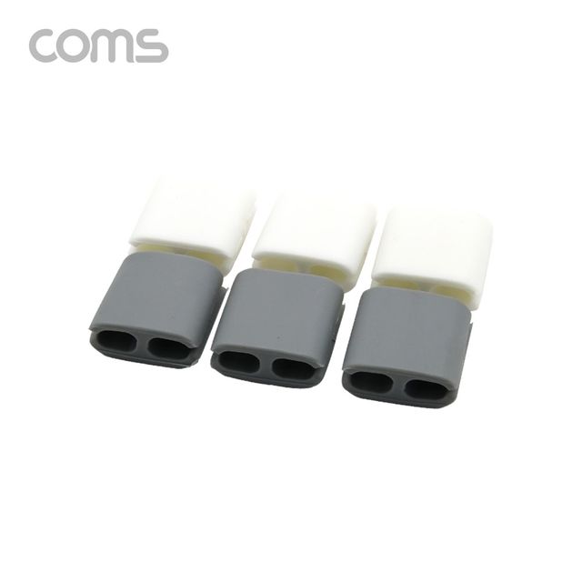케이블 오거나이저 클립형 6ea 소형 Grey White