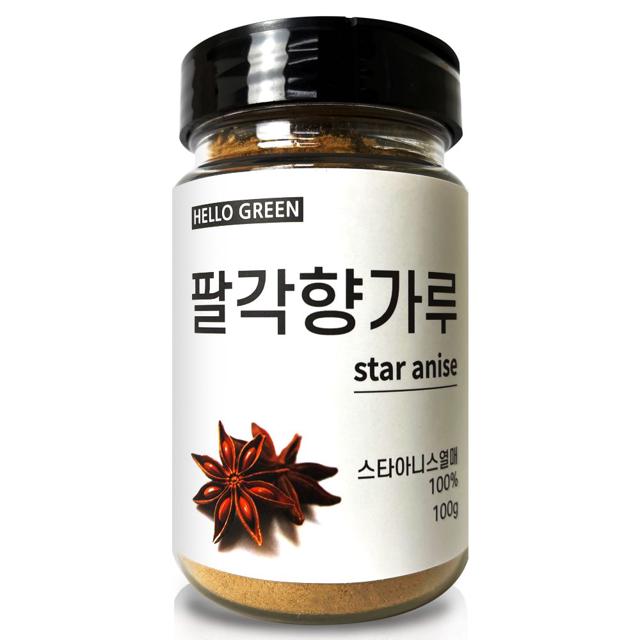 헬로우그린 천연향신료 베트남 팔각향 가루 100g(통)