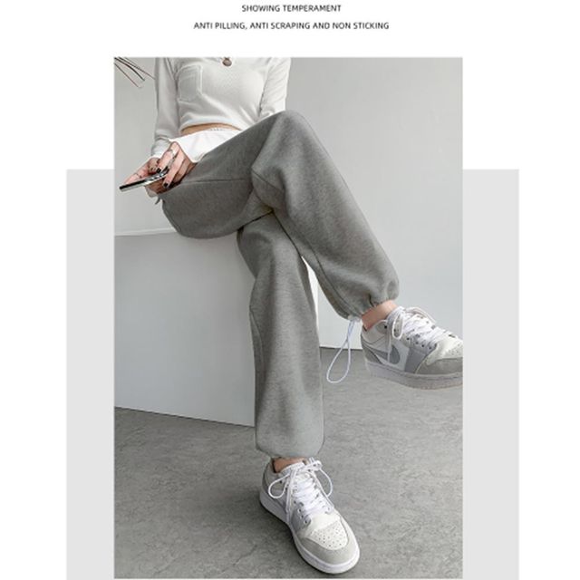 배기팬츠 신상 배기 스판 루즈핏 면 허리밴딩 세미