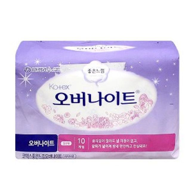 좋은느낌 생리대 오버나이트 10개입 일반형 수면용 생리대 좋은느낌생리대