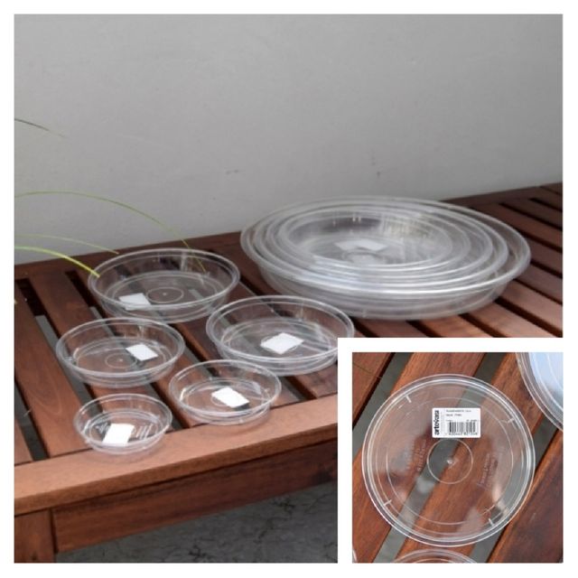 투명 4호 내경155mm 외경180mm 화분받침대 플라스틱받침대 화분다이 화분물받이 화분거치대