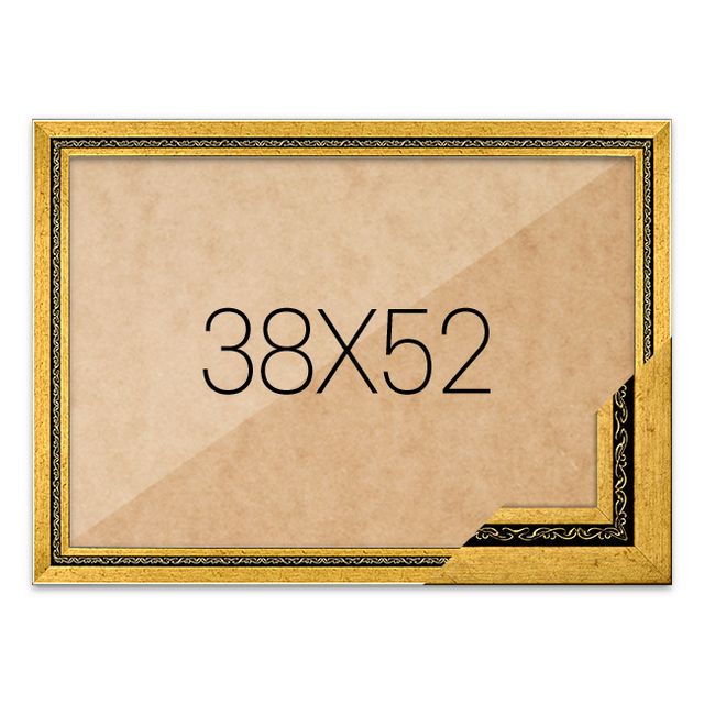 퍼즐액자 38x52 고급형 그레이스 다크골드