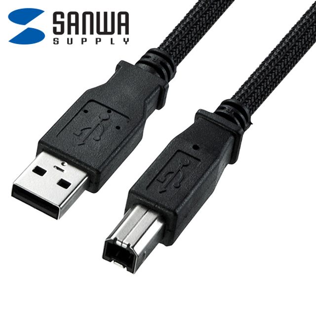 (SANWA) 나일론메쉬 USB 2.0 A-B형 프린터케이블 2M