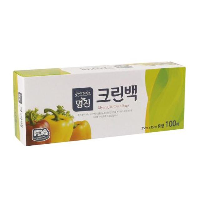 위생백 중형 100매, 명진 크린백 쓰레기봉투 사무실 청소용