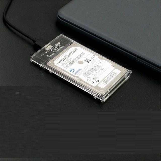 HDD 케이스 2.5형 HDD SSD 투명 SATA I II III to USB