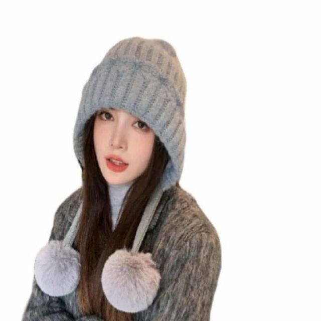 여성 겨울 방울모자 여성방한모자 여자방울모자