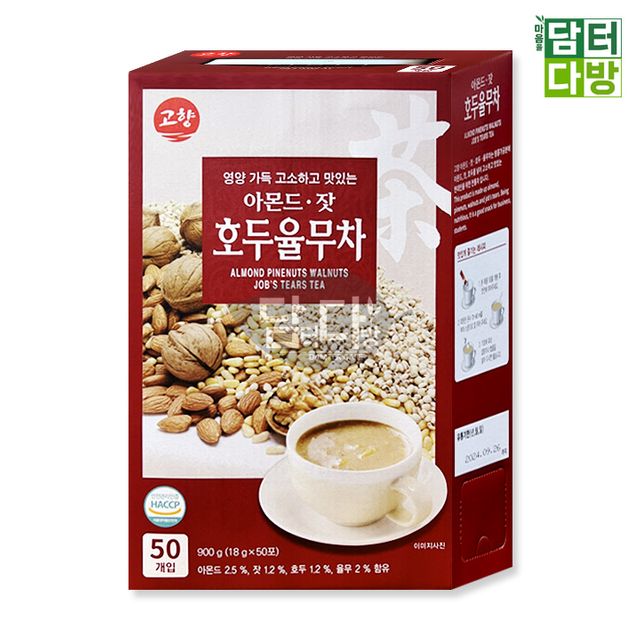 (무배) 고향 아몬드잣호두율무차 50스틱