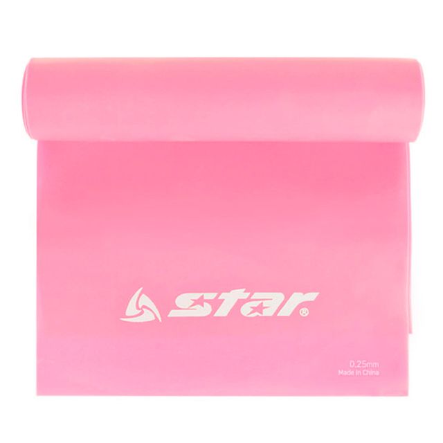 스트레칭밴드 라텍스 밴드 200 x 15cm 1단계 핑크