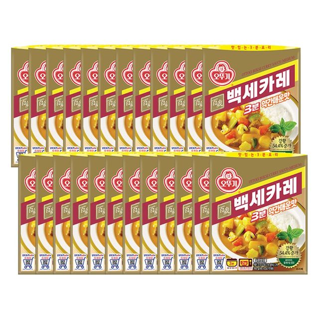 백세카레 3분 약간매운맛 200g 24개
