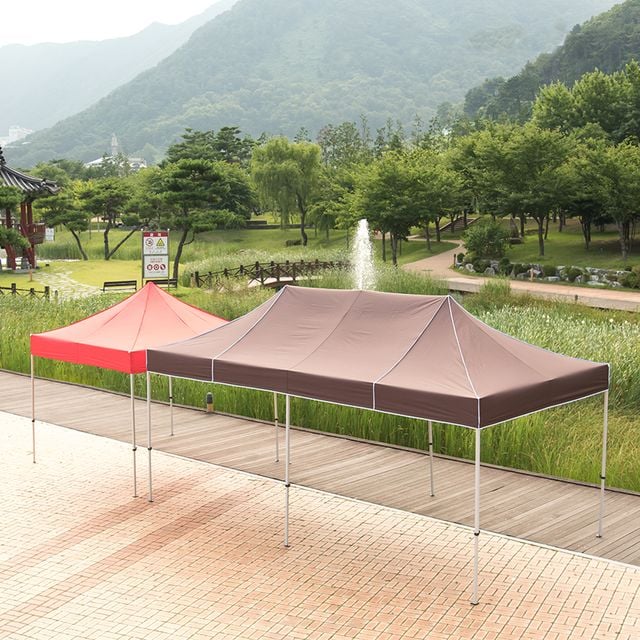 프리미엄 캐노피 천막 3X6 스틸 골조+지붕 그늘막