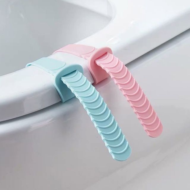 실리콘 화장실 변기 뚜껑 손잡이 2P