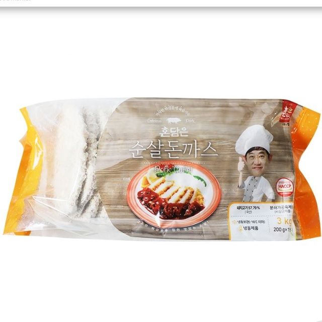 혼담은 순살돈까스 반찬 200g 15입 - 간편 조리 냉동식품