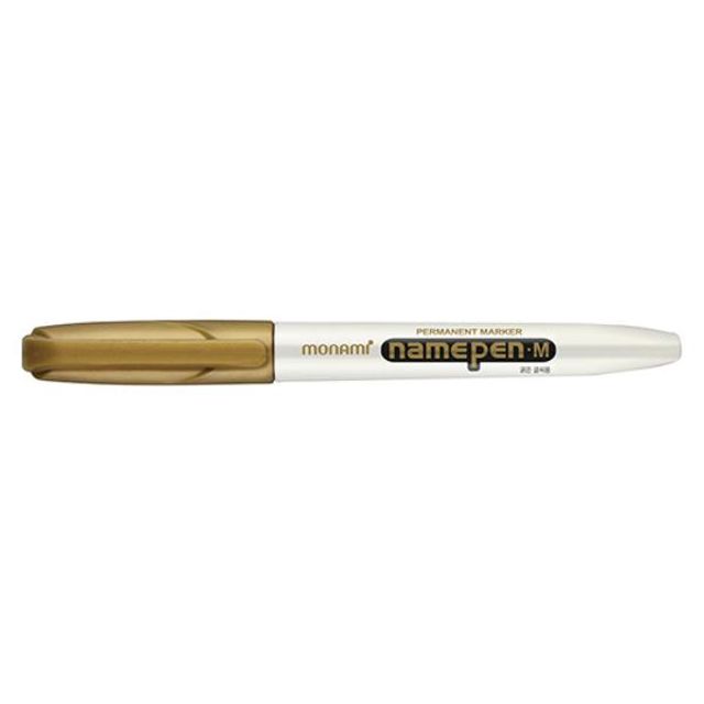 모나미 네임펜 M 금색 1.7mm - 포인트 마킹용