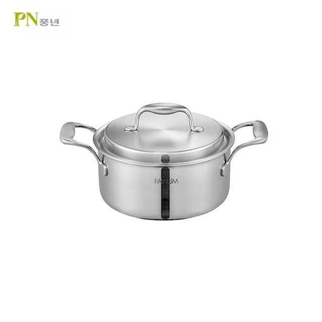 PN풍년 파비움 5PLY 깊은 양수냄비 20cm 스텐냄비 양은냄비 라면냄비 미니냄비 큰냄비 사골냄비