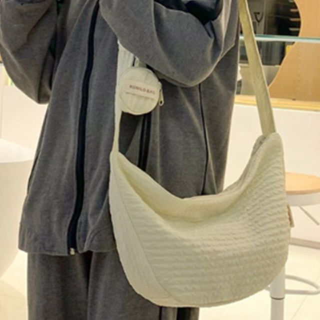 페브릭 무선이어폰 보관 캐주얼 심플 크로스백