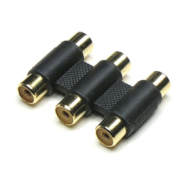 Coms RCA 연장 젠더(RCA F F x 3)