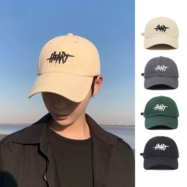 남녀공용 영문 레터링 자수 데일리 볼캡 커플 모자