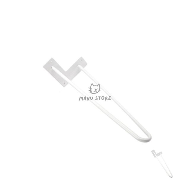 낮은테이블다리 가구부속 테이블핀다리 백색 420mm 1P