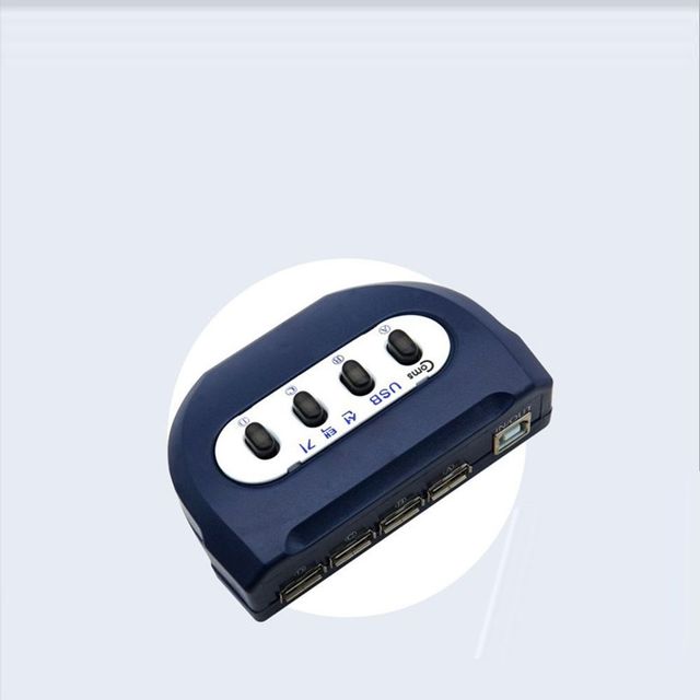 USB 2.0 선택기 4대1 스위치 USB-A타입 4포트 USB-B
