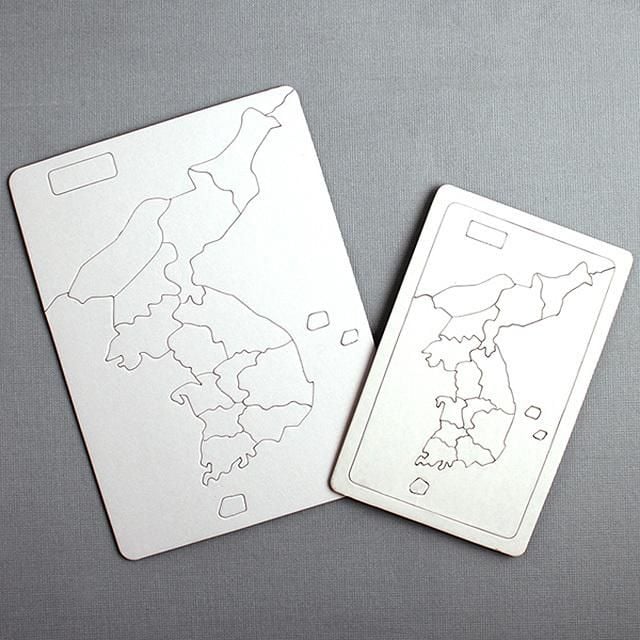 종이퍼즐 교육용 한국지도 (소)